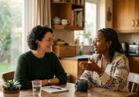 A supportive family conversation while rebuilding trust after a DUI