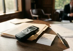 Breathalyzer and BAC reading illustrating per se DUI limits